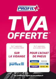 Prospectus Profil Plus à Changé, "TVA OFFERTE*", 1 page, 01/09/2025 - 04/10/2025