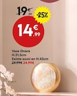 Maxi Bazar - Vase Onara : offre du catalogue Promo Vase Onara à 14,99 € dans le catalogue Maxi Bazar ""