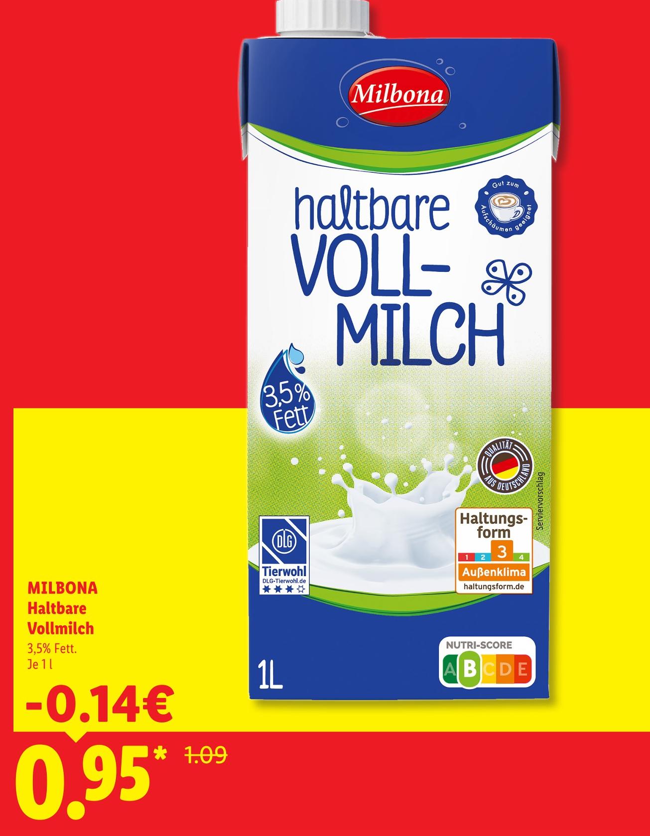 Haltbare Vollmilch