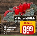 Aktuelles Adventsgesteck mit 4 Kerzen Angebot bei REWE in Köln ab 9,99 €