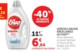 Lessive Liquide Excellence - Le Chat en promo chez Super U Meyzieu à 6,64 €