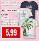 Kinder T-Shirt Angebote von Tom Tailor bei Kaufhaus Stolz Rostock für 5,99 €