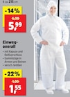 Einwegoverall im Angebot bei Thomas Philipps in Bergisch Gladbach Einwegoverall Angebote bei Thomas Philipps Bergisch Gladbach für 1,55 €