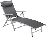 Chaise longue en aluminium Houston en promo chez Lidl Calais à 62,99 €