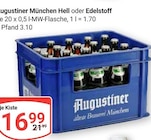Aktuelle Augustiner Angebote bei GLOBUS in Bochum Aktuelles München Hell Angebot bei GLOBUS in Bochum ab 16,99 €
