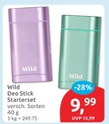 Deo Stick Starterset im Angebot bei budni in Buxtehude Deo Stick Starterset Angebote von Wild bei budni Buxtehude für 9,99 €