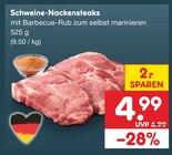 Schweine-Nackensteaks für 4,99 € bei Netto Marken-Discount im Angebot Schweine-Nackensteaks im aktuellen Netto Marken-Discount Prospekt