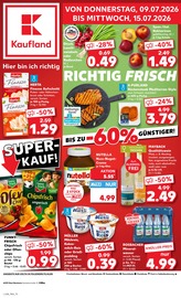Kaufland Supermarkt Prospekt der aktuellen Woche mit 52 Seiten, gültig von 09.07.2026 bis 15.07.2026, in Bad Nauheim und Umgebung Aktueller Kaufland Supermarkt Prospekt in Bad Nauheim und Umgebung, "Hier bin ich richtig" mit 52 Seiten, 09.07.2026 - 15.07.2026
