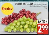 EDEKA Bobingen - Trauben hell Angebot im Prospekt Trauben hell bei EDEKA im Bobingen Prospekt für 2,99 €
