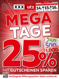 Aktueller XXXLutz Möbelhäuser Prospekt, "MEGATAGE", mit Angeboten der Woche, gültig von 11.08.2025 bis 11.08.2025