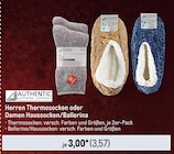 Herren Thermosocken oder Damen Haussocken/Ballerina von authentic im aktuellen Metro Prospekt für 3,57 €