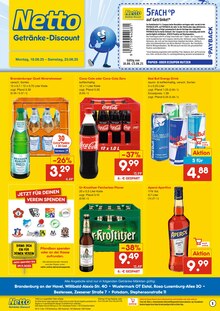 Energydrink im Netto Marken-Discount Prospekt "DER ORT, AN DEM DU IMMER AUSGEZEICHNETE PREISE FINDEST." mit 2 Seiten (Falkensee)