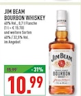 Jim Beam Bourbon Whiskey Angebote von Jim Beam bei Marktkauf Mettmann für 10,99 €