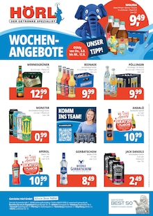 Getränke Hörl Prospekt der Woche "HÖRL. DER GETRÄNKE SPEZIALIST" Seite 2, 06.08.2026 bis 12.08.2026 für Siegenburg Aktueller Getränke Hörl Prospekt "HÖRL. DER GETRÄNKE SPEZIALIST" Seite 2 von 4 Seiten für Siegenburg