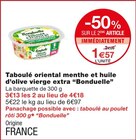 Taboulé oriental menthe et huile d’olive vierge extra - Bonduelle à 1,57 € dans le catalogue Monoprix
