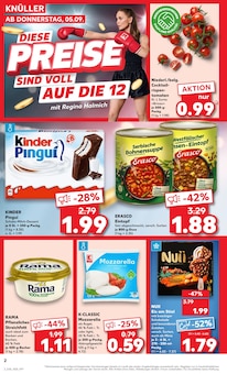 Aktueller Kaufland Prospekt "Aktuelle Angebote" Seite 2 von 52 Seiten für Linthe