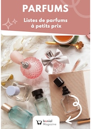 Catalogue Autres Magasins Magazine en cours à Athis-Mons et alentours, PARFUMS : Listes de parfums à petits prix, 1 page, 18/10/2024 - 17/11/2024