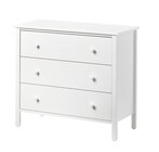 Kommode mit 3 Schubladen weiß von KILBERGET für 99,00 € bei IKEA im Angebot Kommode mit 3 Schubladen weiß von KILBERGET im aktuellen IKEA Prospekt