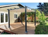 Pergola aluminium 3 X 3 m avec toile coulissante - Brico Dépôt à Lens Pergola aluminium 3 X 3 m avec toile coulissante en promo chez Brico Dépôt Lens à 229,00 €
