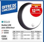 Hublot LED avec détecteur - EGLO en promo chez Screwfix Hublot LED avec détecteur - EGLO dans le catalogue Screwfix