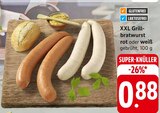 XXL Grillbratwurst rot oder weiß Angebote bei EDEKA Singen für 0,88 €