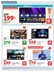 Promos Télévision dans le catalogue "LES TOPS" de Auchan Hypermarché Télévision en promo dans le catalogue Auchan Hypermarché à la page 32
