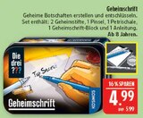 Die drei ??? Geheimschrift Angebote von Kosmos bei Marktkauf Erlangen für 4,99 €