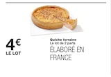 Quiche lorraine à 4,00 € dans le catalogue Monoprix