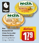 Brotaufstrich Linse-Curry oder Hummus Natur von Noa im aktuellen REWE Prospekt