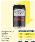 Gentleman Jack & Coca Cola Angebote von Jack Daniel's bei METRO Dormagen für 2,01 €