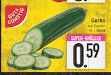 EDEKA Traunstein - Gurke Angebot im Prospekt Gurke bei EDEKA im Traunstein Prospekt für 0,59 €