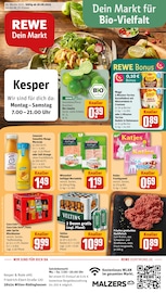 Aktueller REWE Prospekt mit Bier, "Dein Markt", Seite 1