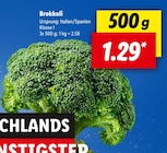 Brokkoli bei Lidl im Niederkrüchten Prospekt für 1,29 €