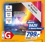 OLED-TV 480LED809 im Angebot bei expert in Erkrath OLED-TV 480LED809 Angebote von PHILIPS bei expert Erkrath für 799,00 €