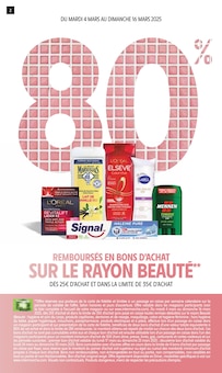 Prospectus Intermarché de la semaine "80%  REMBOURSÉS EN BONS D'ACHAT SUR LE RAYON BEAUTÉ" avec 2 pages, valide du 04/03/2025 au 16/03/2025 pour Saint-Étienne-au-Mont et alentours