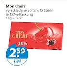 Pralinen im V-Markt Prospekt Mon Cheri im aktuellen V-Markt Prospekt für 2,59 €