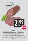 Rein Rind Salami mittelfein bei Hieber im Prospekt "" für 2,99 €