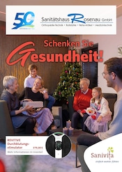 Aktueller Sanitätshaus Rosenau GmbH Prospekt mit Massagegerät, "Schenken Sie Gesundheit!", Seite 1