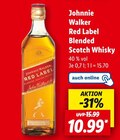 Red Label Blended Scotch Whisky im Angebot bei Lidl in Schwerte Red Label Blended Scotch Whisky Angebote von Johnnie Walker bei Lidl Schwerte für 10,99 €
