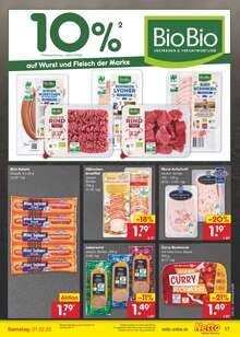 Wurst im Netto Marken-Discount Prospekt "Aktuelle Angebote" mit 56 Seiten (Mannheim)