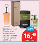 Classic Eau de Toilette von Karl Lagerfeld Classic oder Bois de Yuzu für 16,49 € bei budni im Angebot Classic Eau de Toilette von Karl Lagerfeld Classic oder Bois de Yuzu im aktuellen budni Prospekt