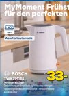 TWK2M161 Wasserkocher Angebote von BOSCH bei EURONICS Neubrandenburg für 33,00 €