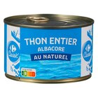 Thon entier Albacore - CARREFOUR CLASSIC' - Carrefour Market Thon entier Albacore - CARREFOUR CLASSIC' à 3,69 € dans le catalogue Carrefour Market