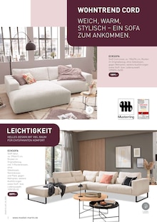 Couch im aktuellen Möbel Martin Prospekt (Ludwigshafen (Rhein)) Couch im Möbel Martin Prospekt "WOHNFÜHLEN NEU ENTDECKEN" mit 32 Seiten (Ludwigshafen (Rhein))