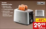 Toaster Edelstahl Turbo Angebote von DOMO bei Netto Marken-Discount Altenburg für 29,99 €