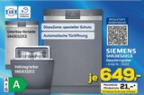 Geschirrspüler SN53ES22CE Angebote von SIEMENS bei EURONICS Bergkamen für 649,00 €