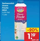 Unsere Frische Milch Angebote von Sachsenmilch bei Netto Marken-Discount Stralsund für 1,19 €