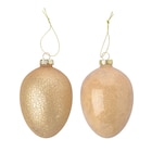 2 große Deko-Hänger Osterei aus Glas für 5,99 € bei Ernstings family im Angebot 2 große Deko-Hänger Osterei aus Glas im aktuellen Ernstings family Prospekt