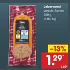 Leberwurst bei Netto Marken-Discount im Prospekt "" für 1,29 €