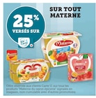 Promo 25% versés sur ma carte u sur tout materne à  dans le catalogue Super U à Mondoubleau